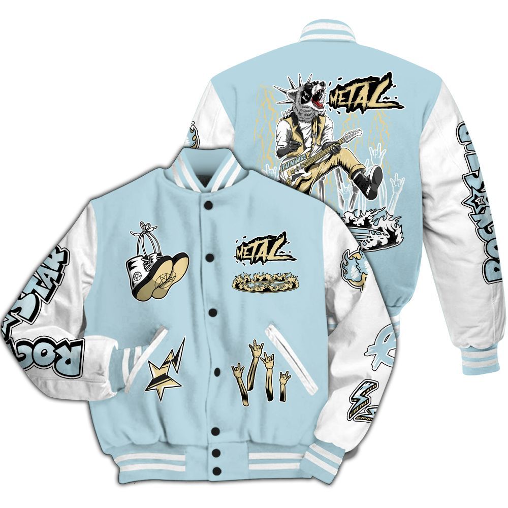 Varsity Jacket To Match Low Year Of The Snake 11s - Punk Rock Raccoon All Over Print
