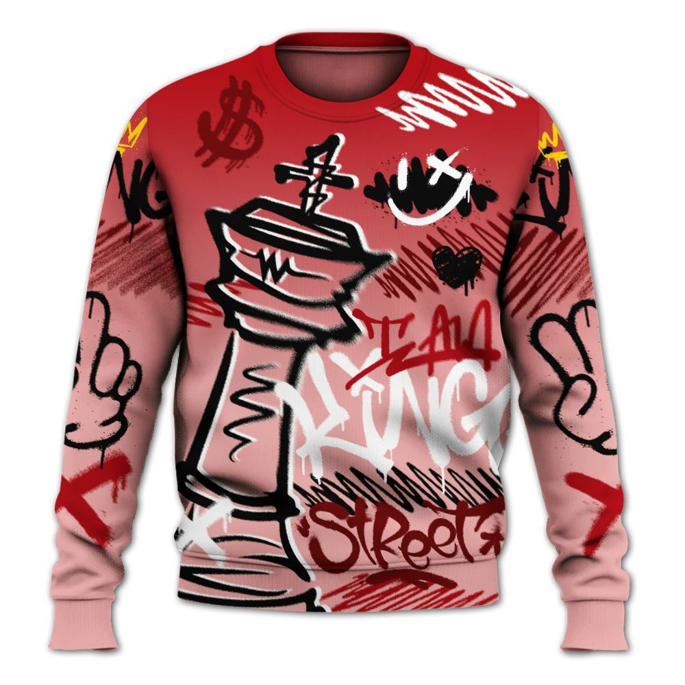 Sweatshirt To Match Low Valentines Day 1s - Street King Chess Streetwear All Over Print