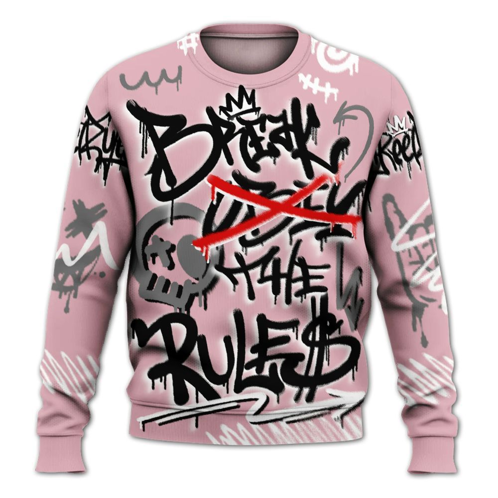 Sweatshirt To Match Air Max DN Pink Foam - Break Rules Streetwear All Over Print