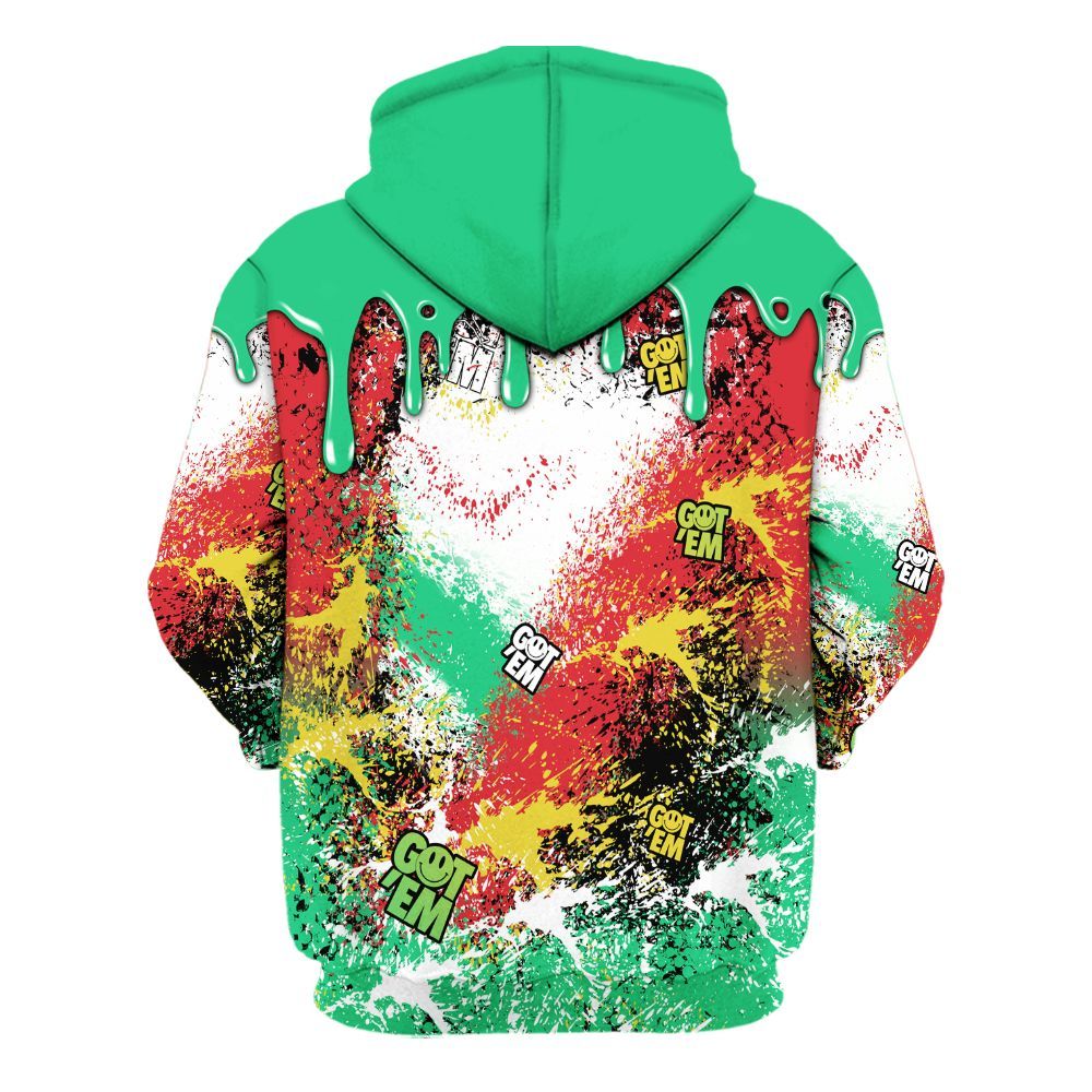 Hoodie To Match Ja 3 Jurassic Park Explorer - Dripping 23 Drip All Over Print