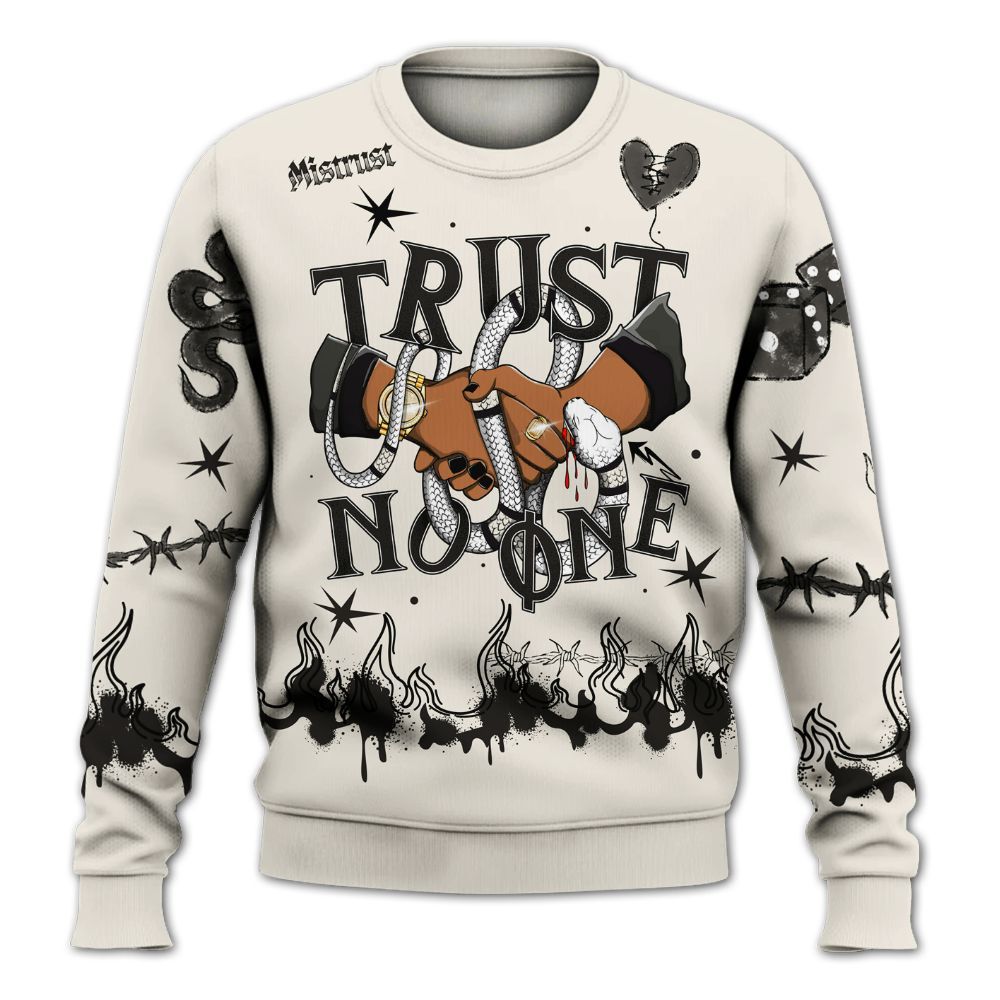 Sweatshirt To Match Air Max Plus Moonlight Swarovski - Trust No One Snake-Bite Doodle Crayon All Over Print