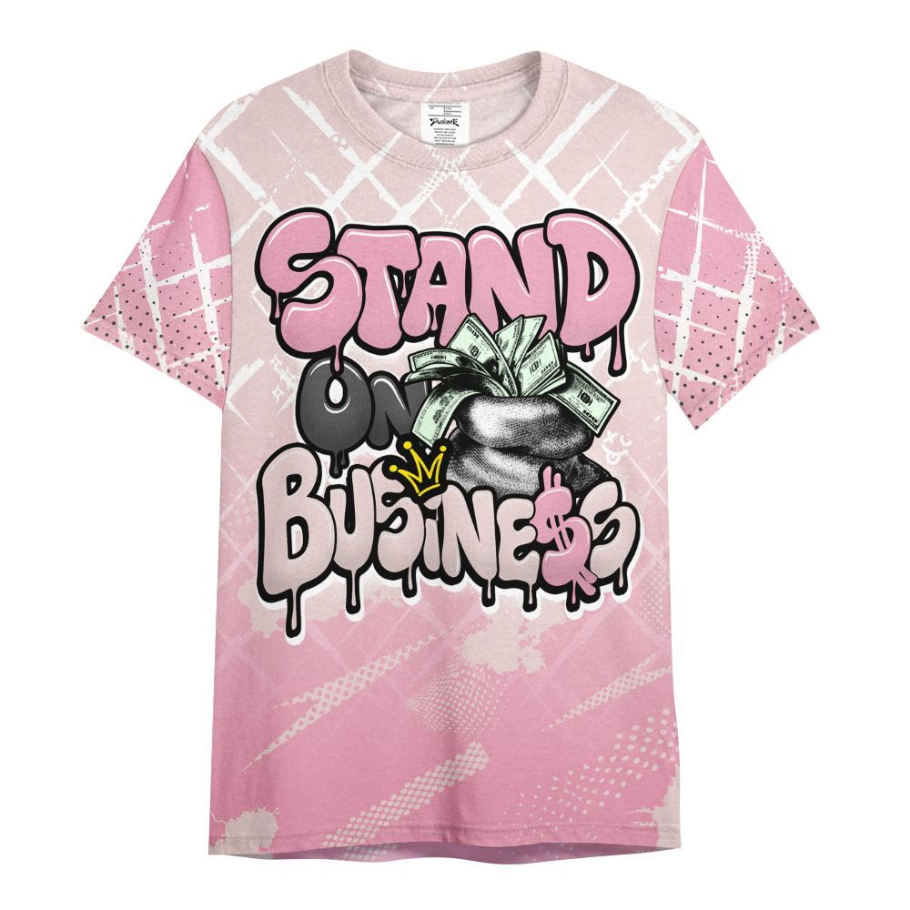 Shirt To Match Dunk Low KD 17 Aunt Pearl - Halftone Stand Business Dripping All Over Print
