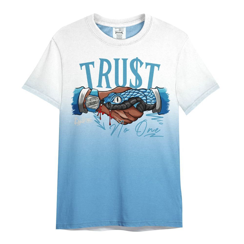 Shirt To Match SB Dunk Low University Blue - Snake Trust No One Drip All Over Print