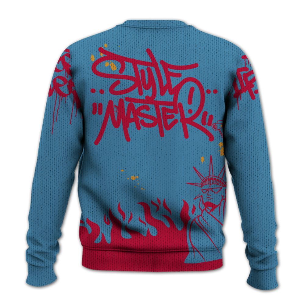 Knitted Sweater To Match GS Messy Room 4s - Graphic Fck Around Find Out