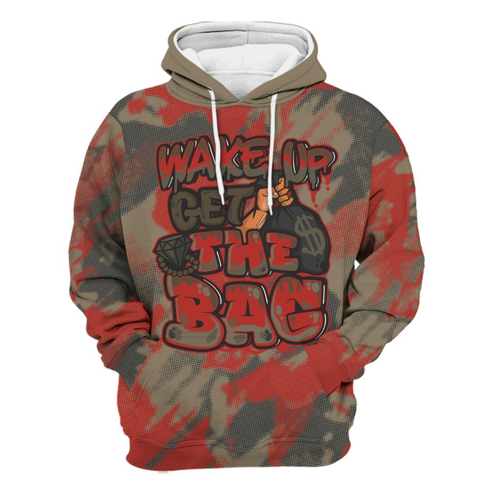 Hoodie To Match Olive 9s - Get More Bags Abstract All Over Print