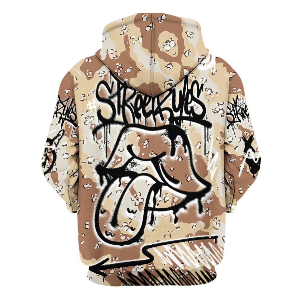 Hoodie To Match Desert Camo 3s - Break Rules Streetwear All Over Print