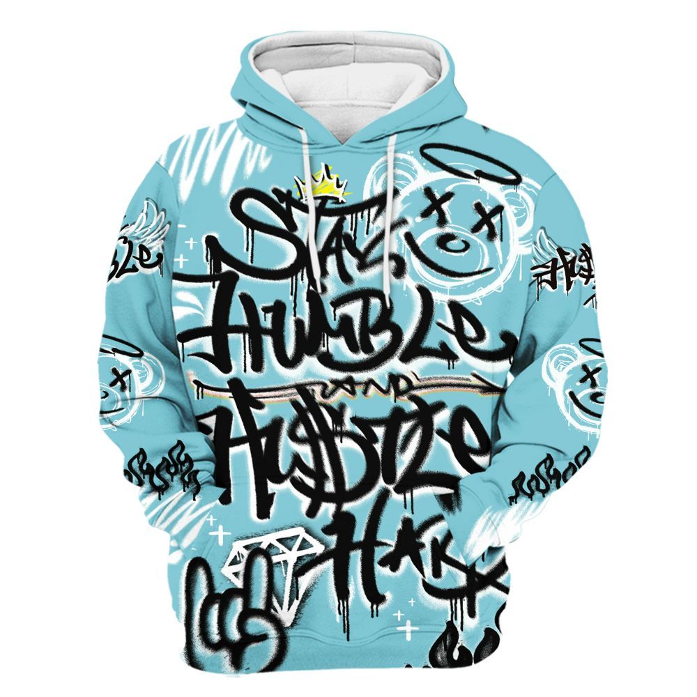 Hoodie To Match Low Legend Blue 11s - Humble Drip Streetwear Graffity All Over Print