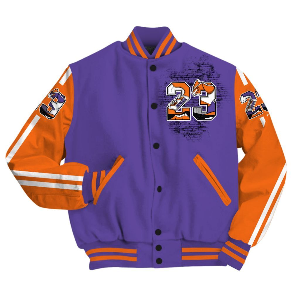 Varsity Jacket To Match Air Max Waffle SP Voltage Purple - Custom Name Number 23 5s All Over Print
