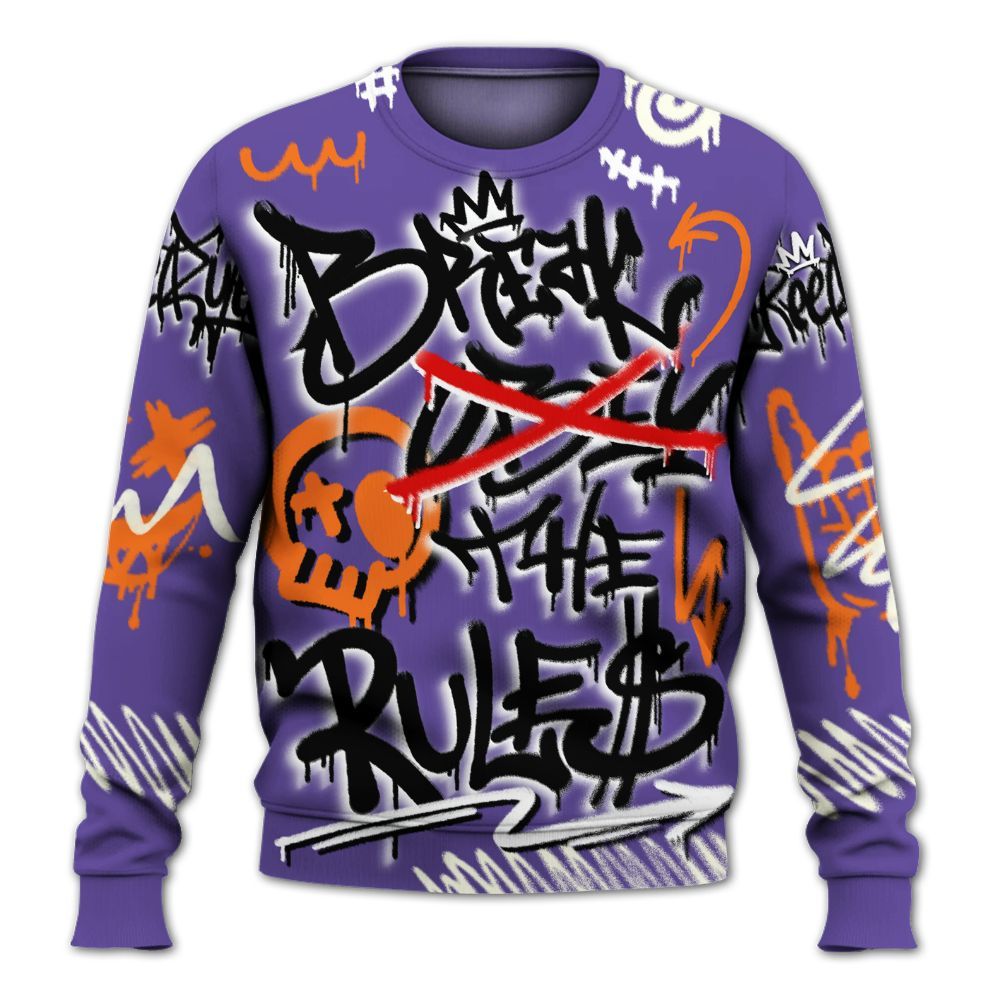 Sweatshirt To Match Air Max Waffle SP Voltage Purple - Break Rules Streetwear All Over Print
