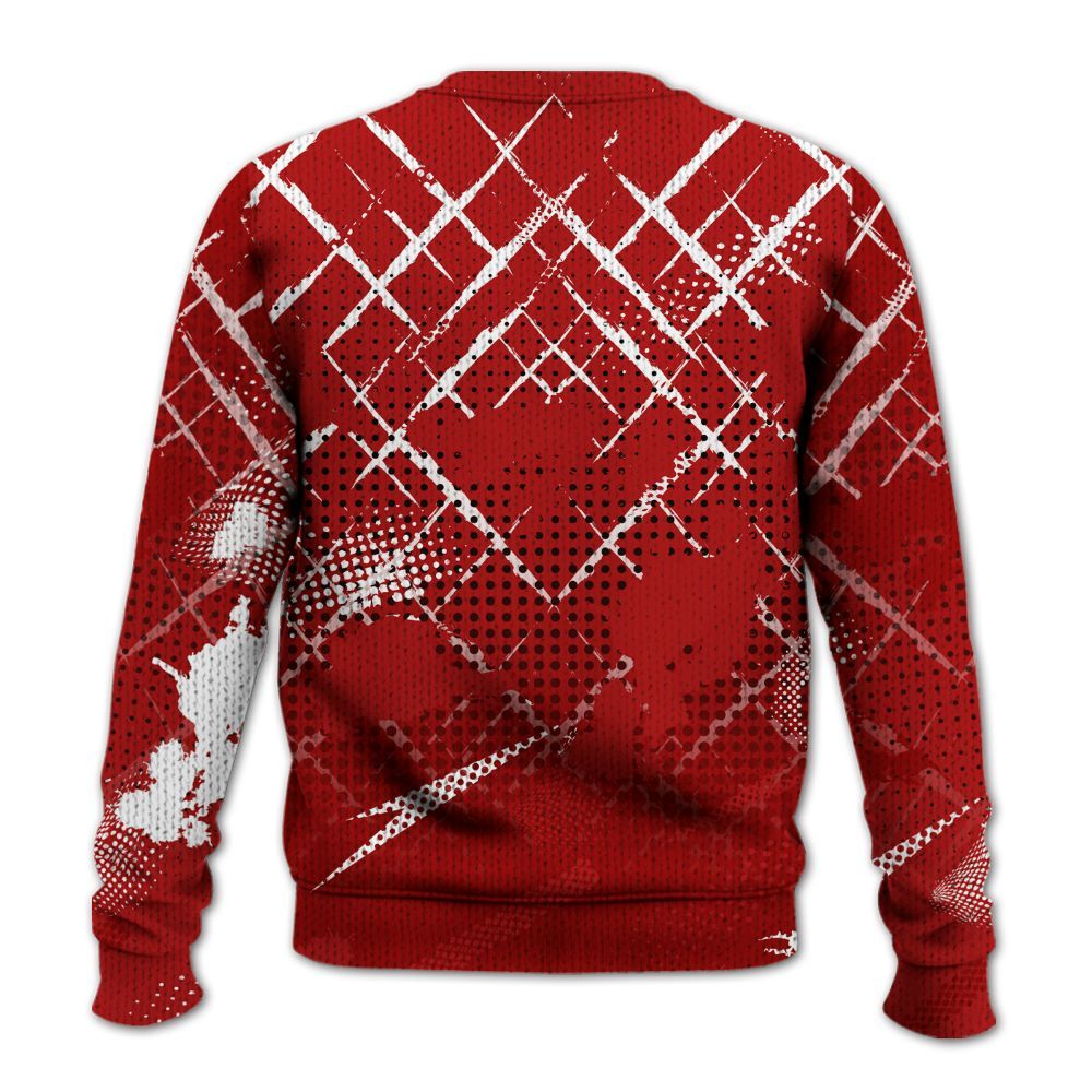 Sweater To Match Low Terror White University Red 1s - Halftone Stand Business Dripping Graphic