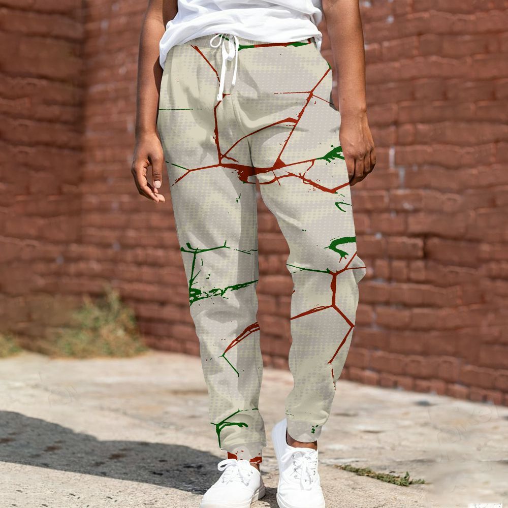 Sweatpant To Match El Grito 5s - Crack Graphic All Over Print
