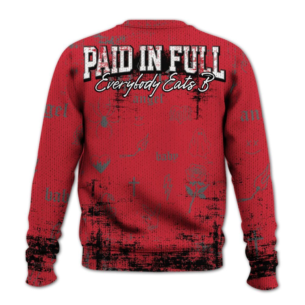 Sweater To Match Bunny 2025 8s - Paid In Full Money Graphic