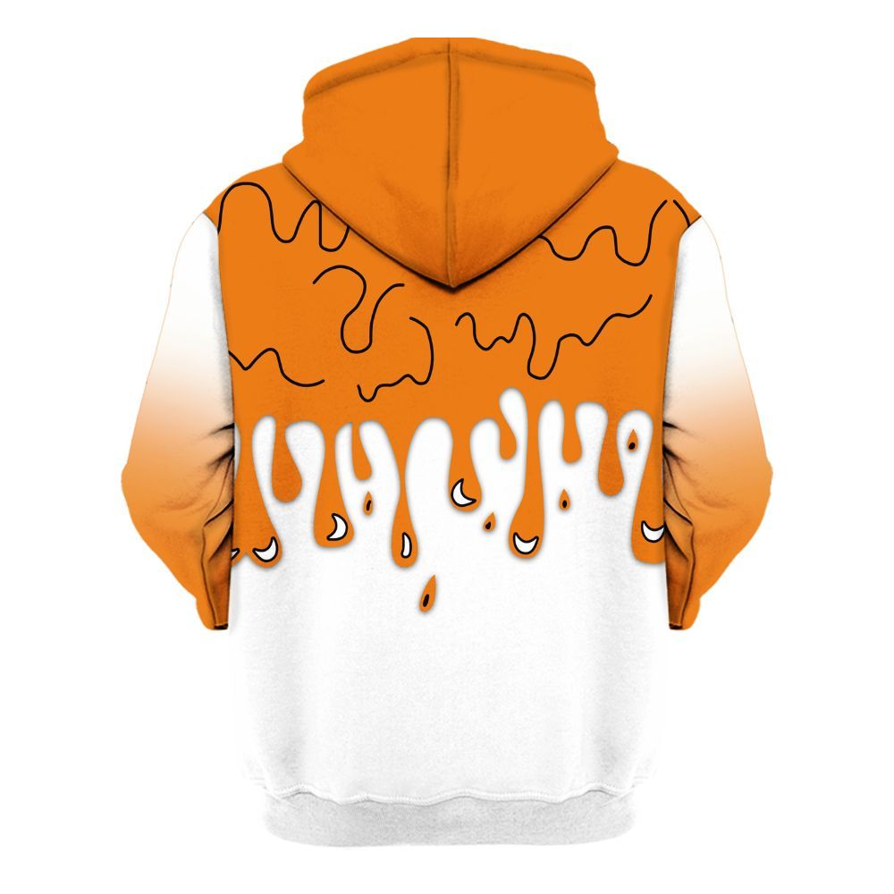 Hoodie To Match Orange Citrus 3s - Snake Trust No One Drip All Over Print