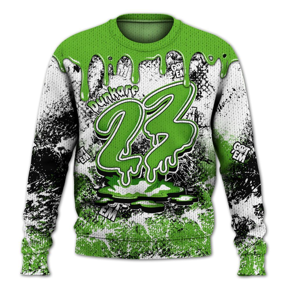 Knitted Sweater To Match Air Foamposite One Volt - Dripping 23 Drip