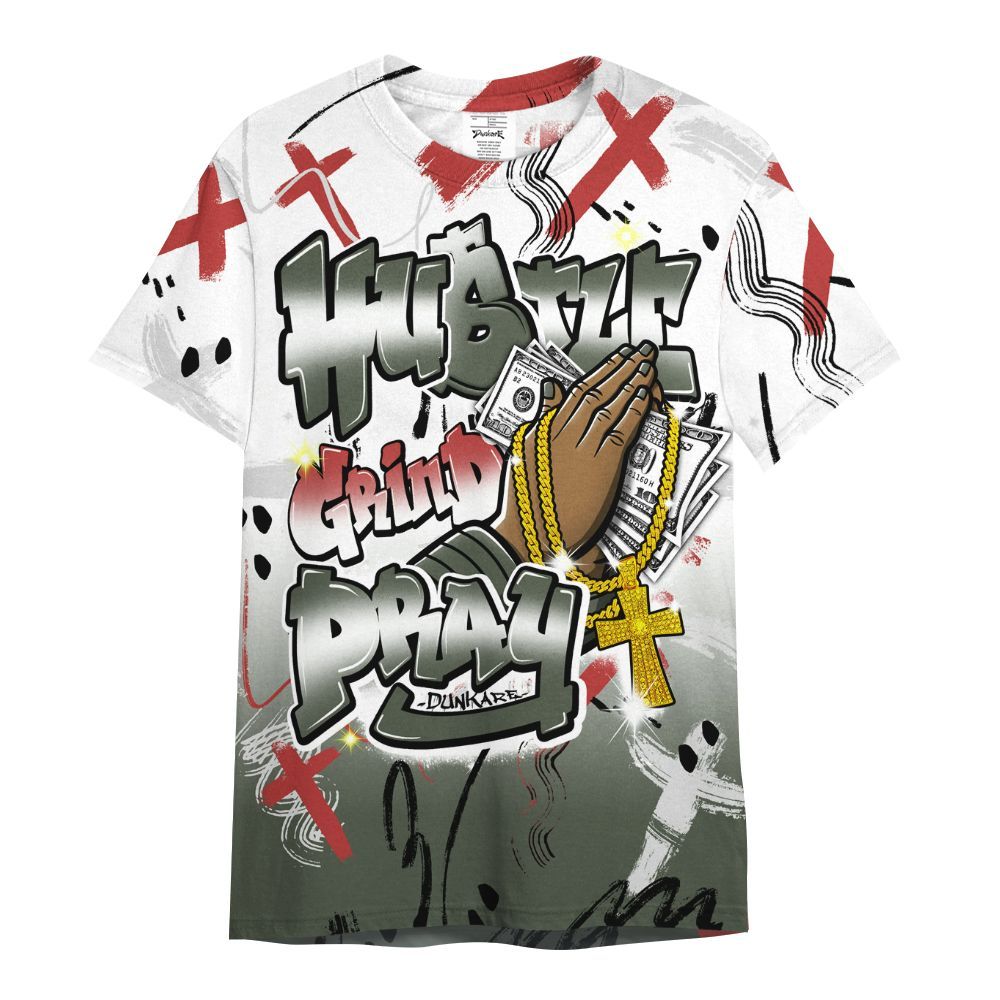 Shirt To Match Air Force 1 Low Year Of The Snake Shirt, Money Hustle Grind Pray All Over Print