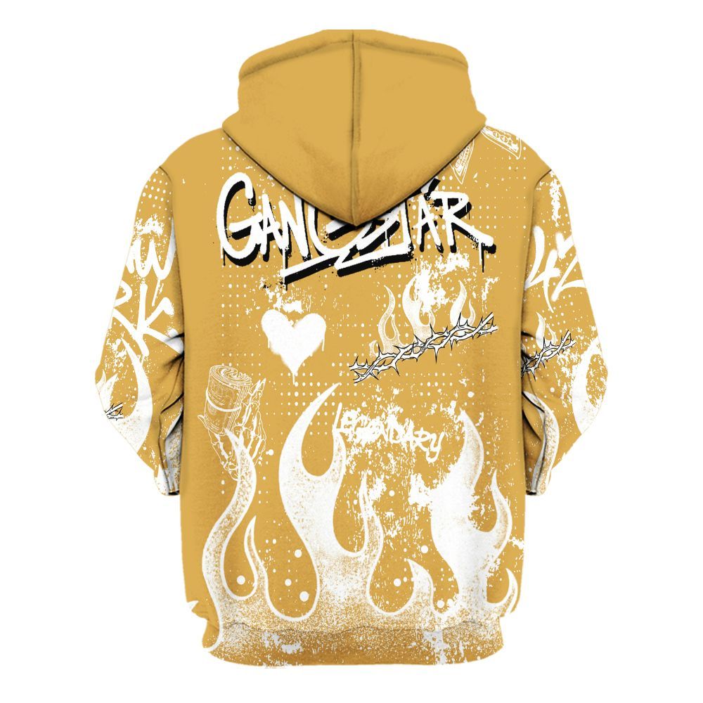 Hoodie To Match Low OG Rookie Of The Year 1s - Lucky Money Paid In Full Graffiti All Over Print