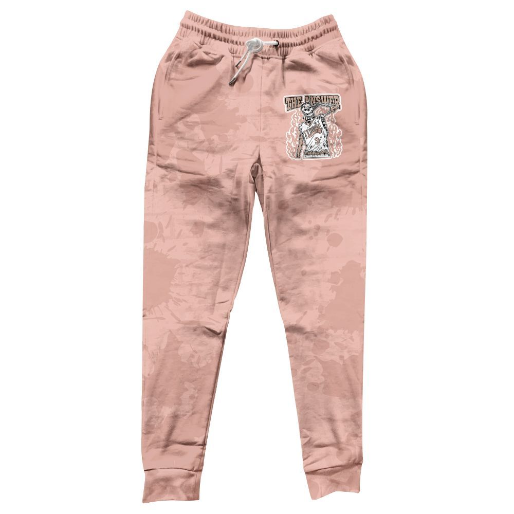 Sweatpant To Match Dunk Low Pink Velvet - Allen Answer Skeleton Brick All Over Print