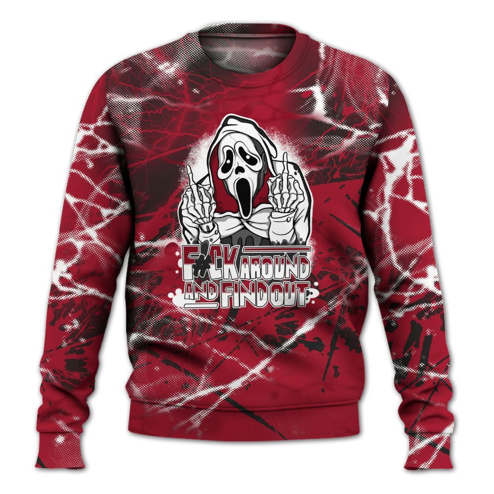 Sweatshirt To Match High OG Black Toe Reimagined 1s - F#CK And Find Out Graphic All Over Print