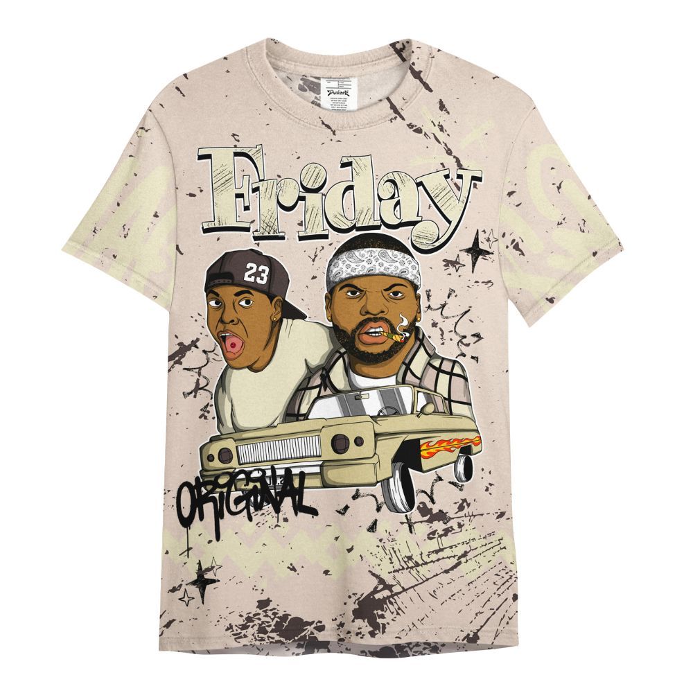 Shirt To Match A Ma Maniere X Fossil Stone 4s - Friday Sneaker Crayon All Over Print