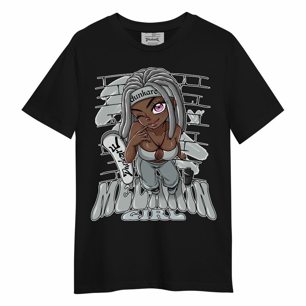 Shirt To Match Black Wolf Grey 12s - MelaninGirl Unique Unisex Shirt
