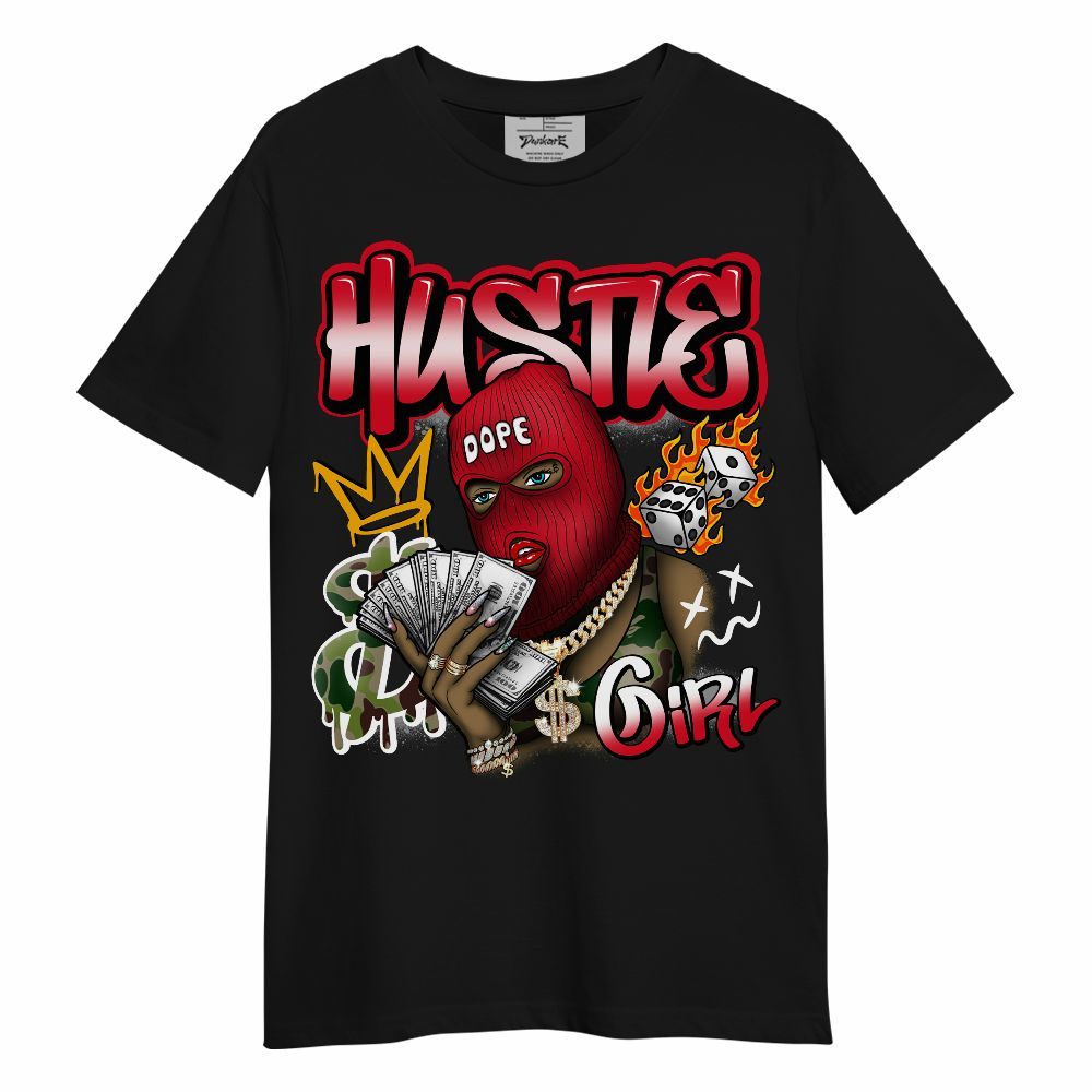 Shirt To Match Air Max 90 Duck Camo Red - Money Hustles Girl Streetwear Unisex Shirt