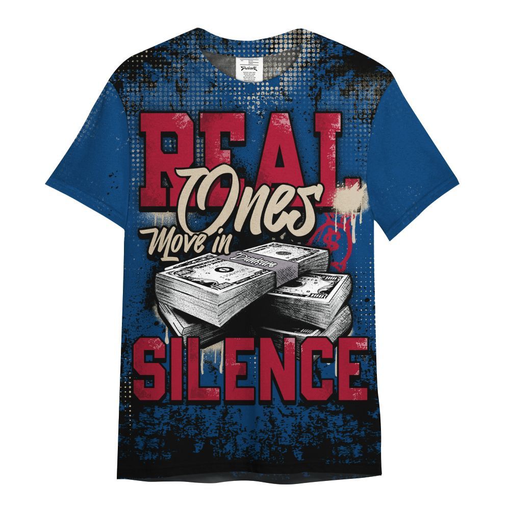 Shirt To Match Rare Air 4s - Move In Silence Money Street Retro All Over Print