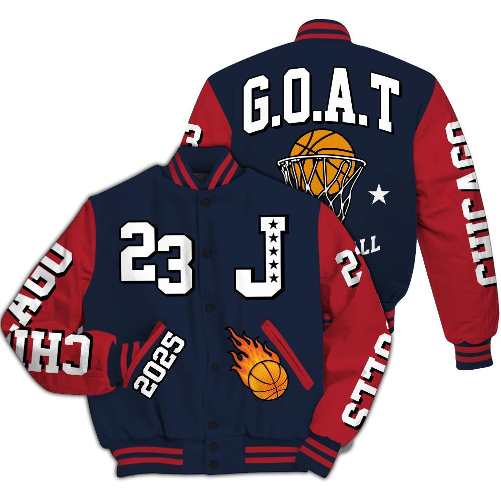 Varsity Jacket To Match Dunk Low COJP What The 2024 - Chicago 23 Basketball All Over Print