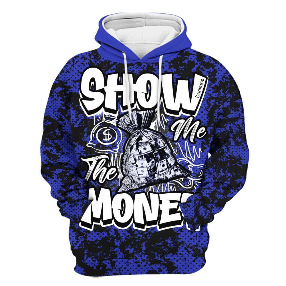 Hoodie To Match Retro Black Concord 12s - Show Me The Money Retro All Over Print