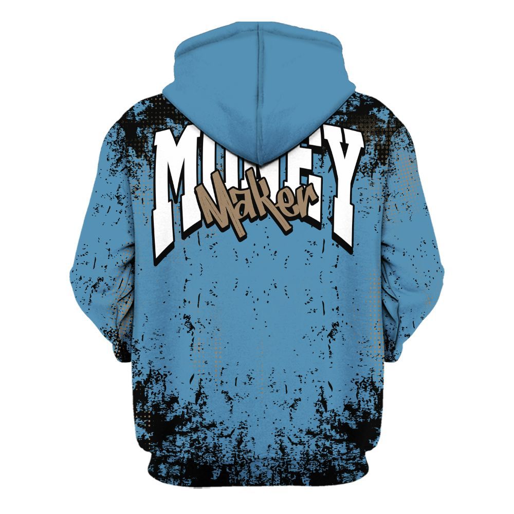 Hoodie To Match Air Force 1 Stash - Move In Silence Money Street Retro All Over Print