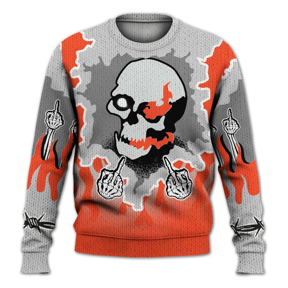 Knitted Sweater To Match Air Max 1 86 Cosmic Clay - F Around Find Out Graphic Trapped