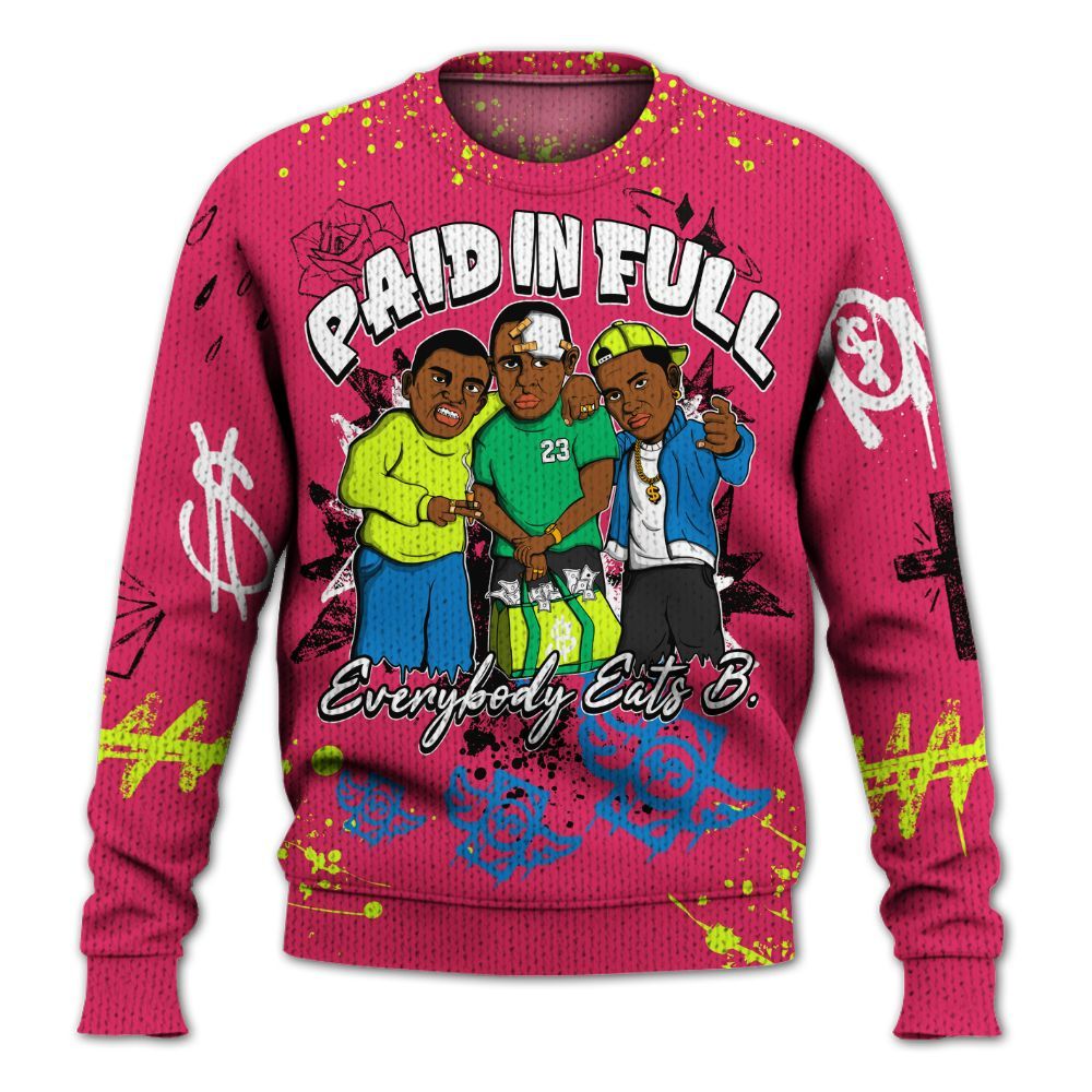 Sweater To Match Ja 3 Kool Aid - Everybody Paid In Full Crayon Graphic