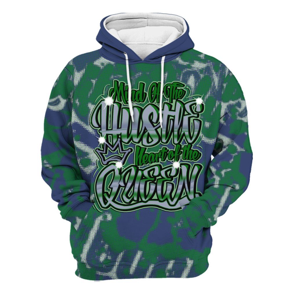 Hoodie To Match Midnight Navy 13s - Hustles Heart Queens Street All Over Print