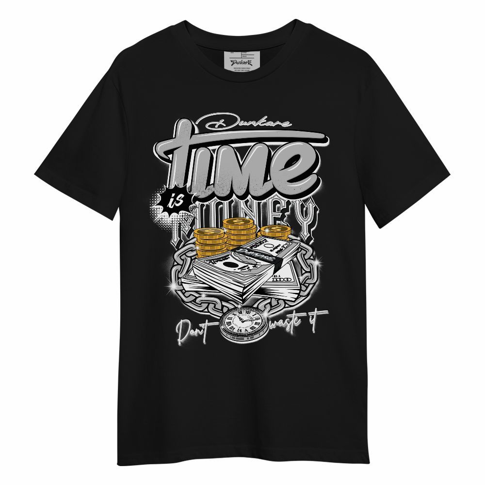 Shirt To Match Low 85 Metallic Black 1s - Time Is Money Graphic