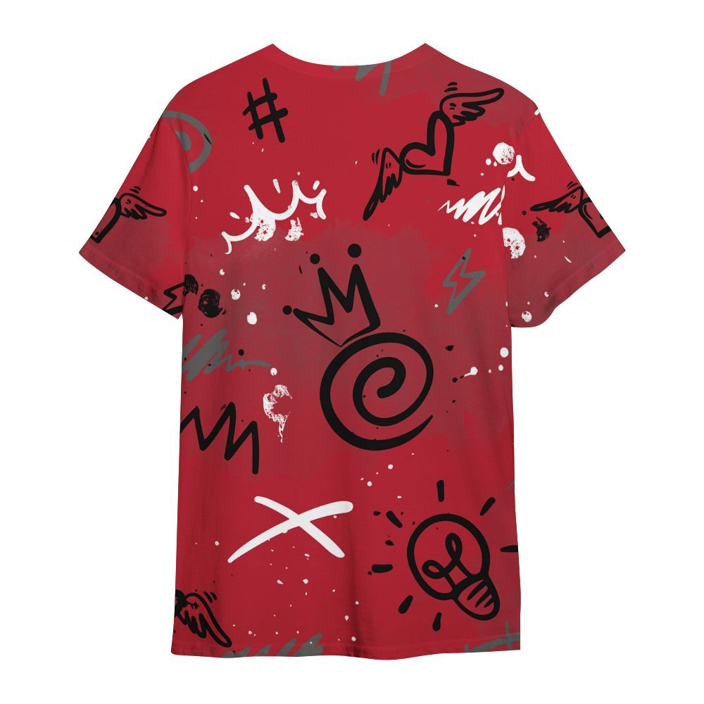 Shirt To Match Red Flint 13s - Drip Been Di2ferent All Over Print