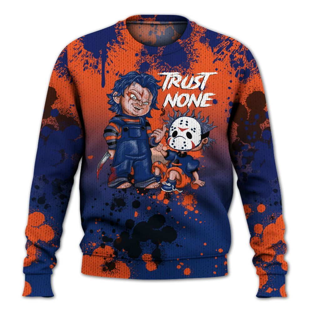 Knitted Sweater To Match Suede GS League - Trust No One Scary