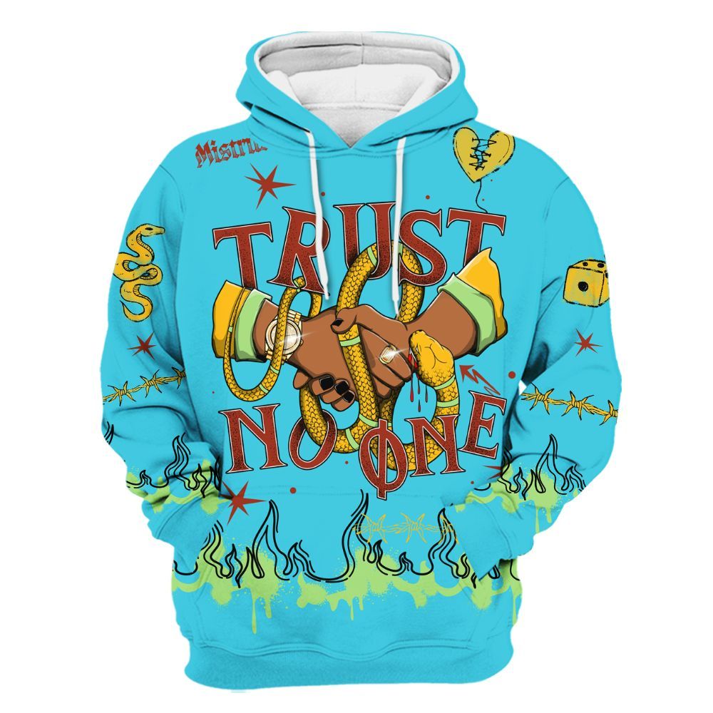 Hoodie To Match SB Dunk Di'Orr Greenwood - Trust No One Snake-Bite Doodle Crayon All Over Print