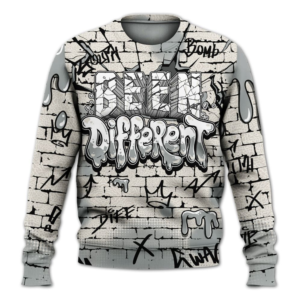 Sweatshirt To Match Retro Pure Money 3s - Been Different Drippin Streetwear All Over Print