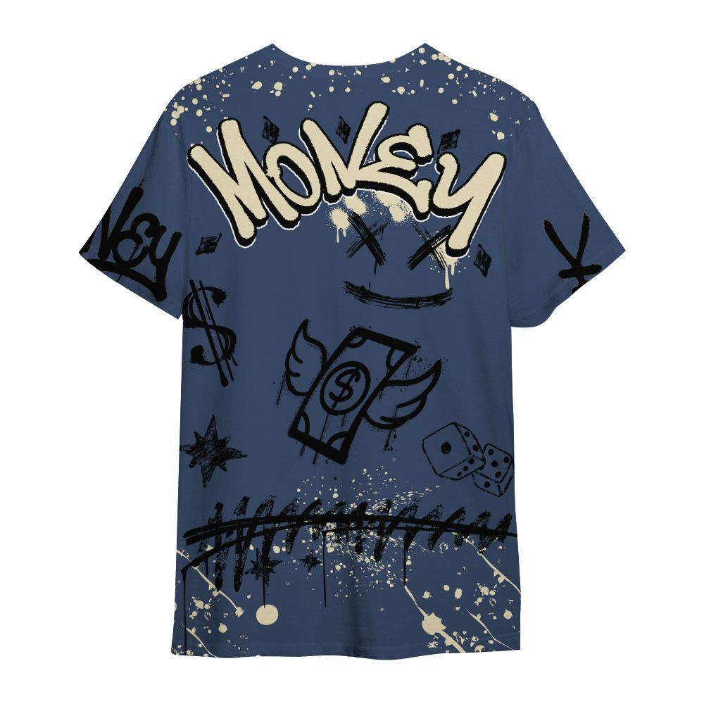 Shirt To Match Diffused Blue 3s - Everybody Paid In Full Crayon All Over Print