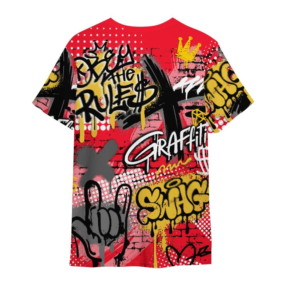 Shirt To Match KD 18 Air Bakin - True It Real Graffiti Streetwear All Over Print