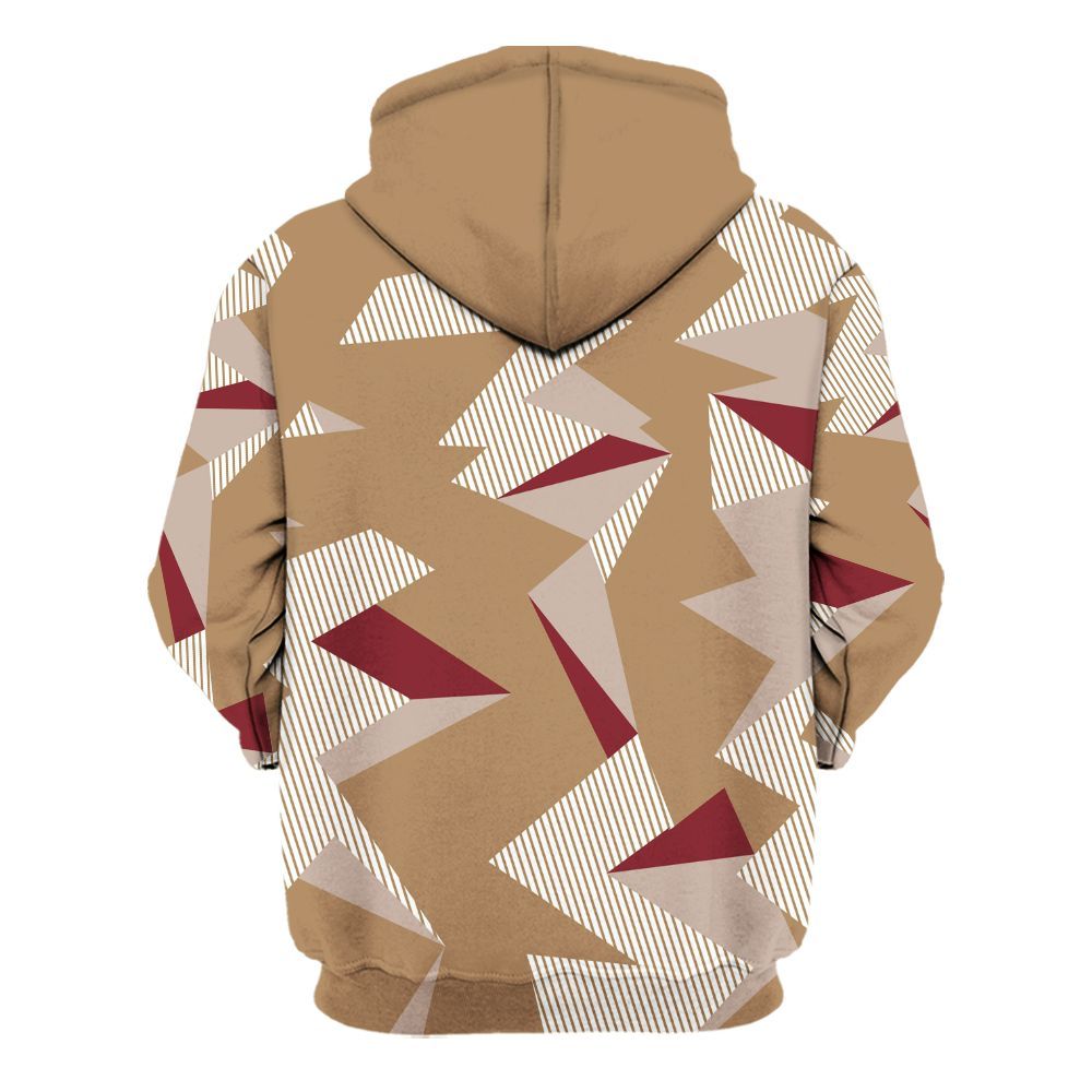 Hoodie To Match Kobe 4 Gold Medal - Geometric Camouflage Pattern All Over Print