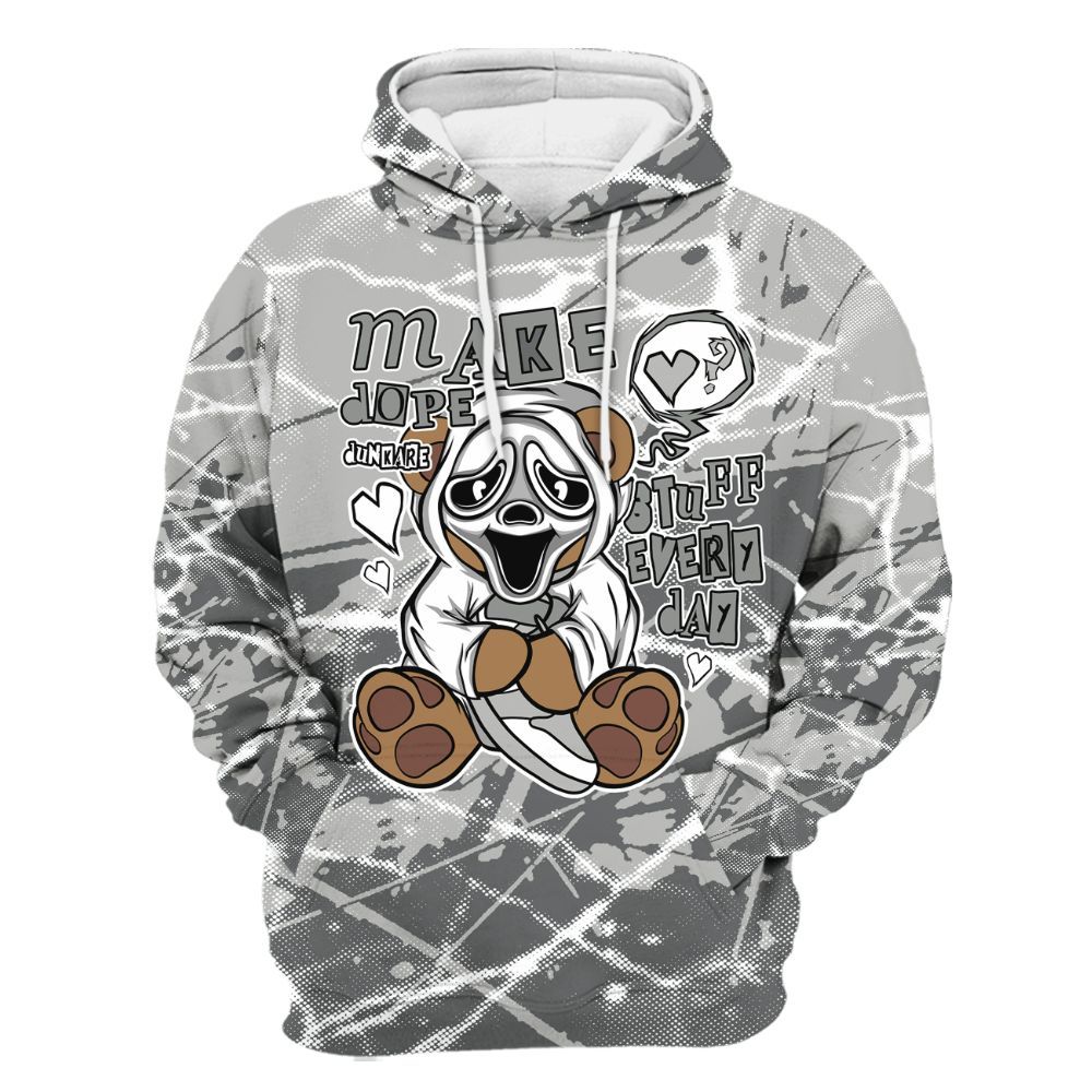 Hoodie To Match Retro Wet Cement 4s - Make Dopes Bear Profound All Over Print