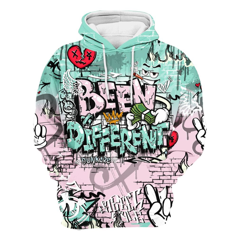 Hoodie To Match Retro Easter 5s - Been Dif2erent Drip Graffiti All Over Print