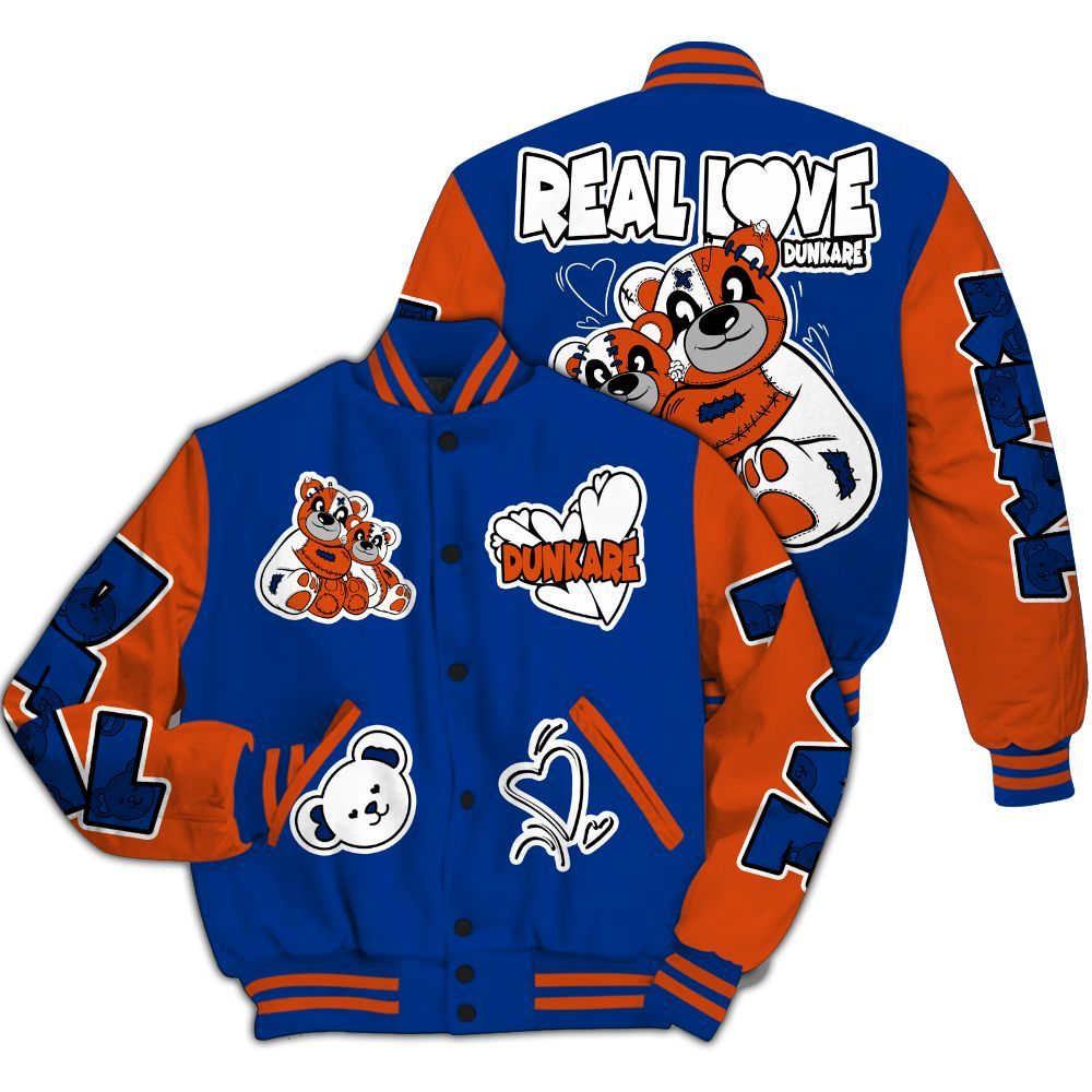 Varsity Jacket To Match Mid Knicks 1s - Sincere Fondness Bear All Over Print