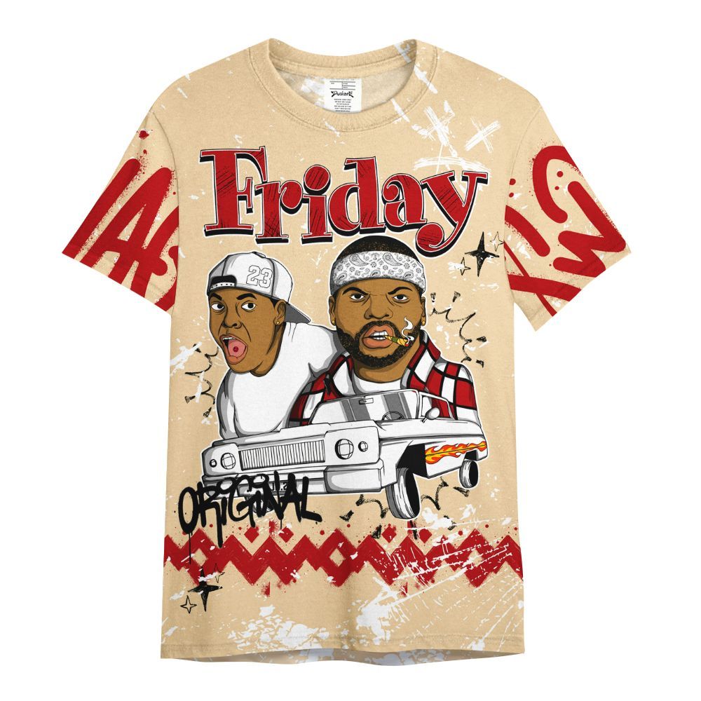 Shirt To Match Dunk Low Strawberry Waffle - Friday Sneaker Crayon All Over Print