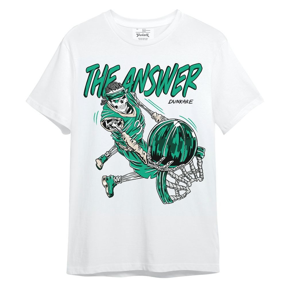 Shirt To Match Oxidized Green 4s - The Answer Skeleton Unisex Shirt