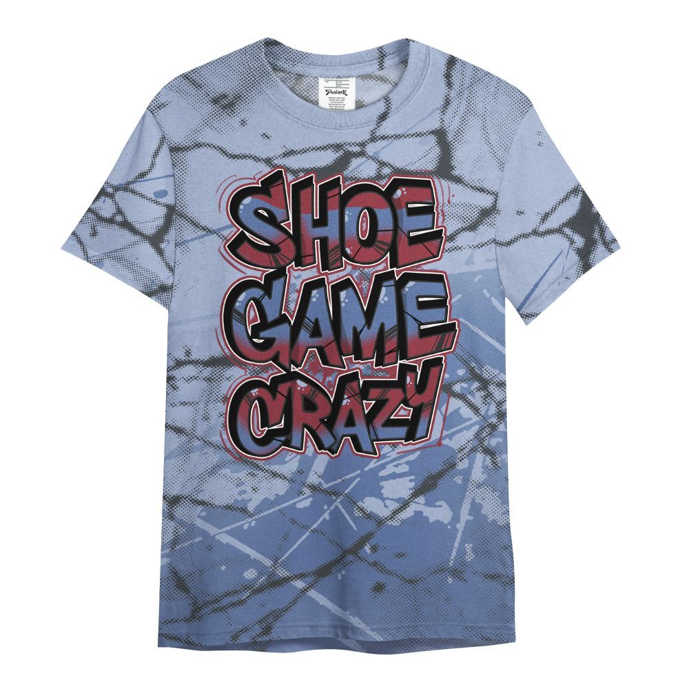 Shirt To Match Black Metallic 5s - Shoe Game Crazy Graphic All Over Print