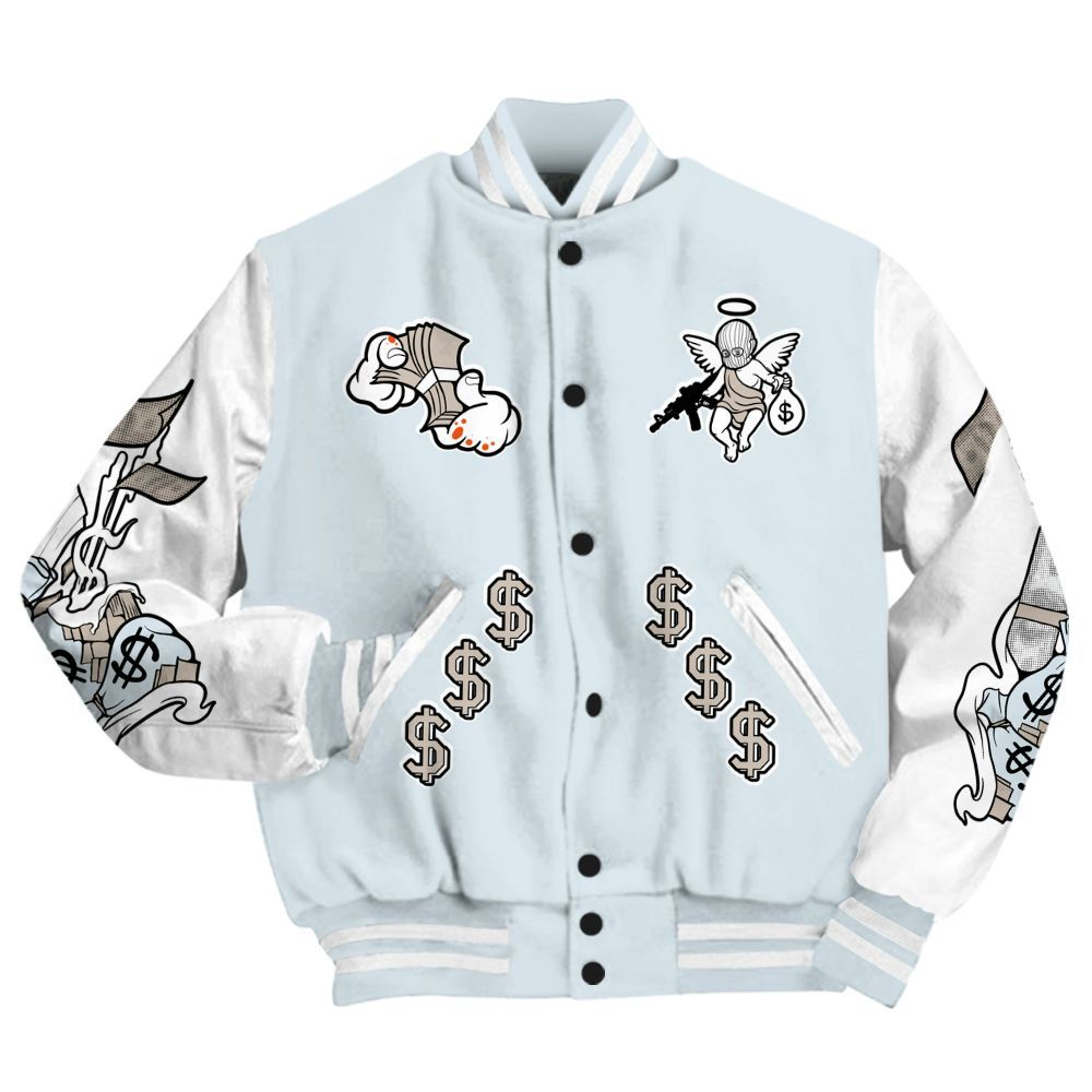 Varsity Jacket To Match High OG Alaska 1s - Ones Move In Silence Graphic All Over Print