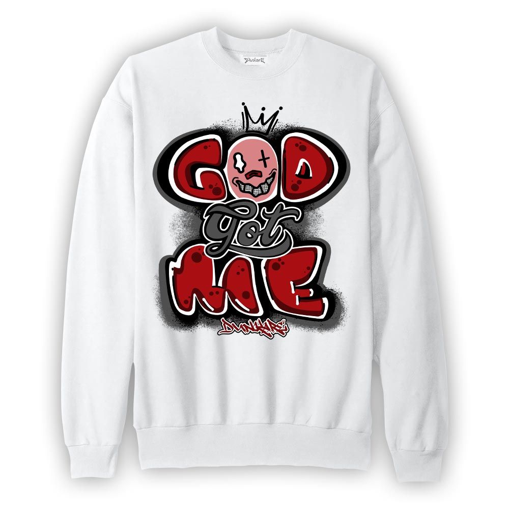 Sweatshirt To match Red Taxi 12s Sweatshirt - God Got Graffiti Graphic
