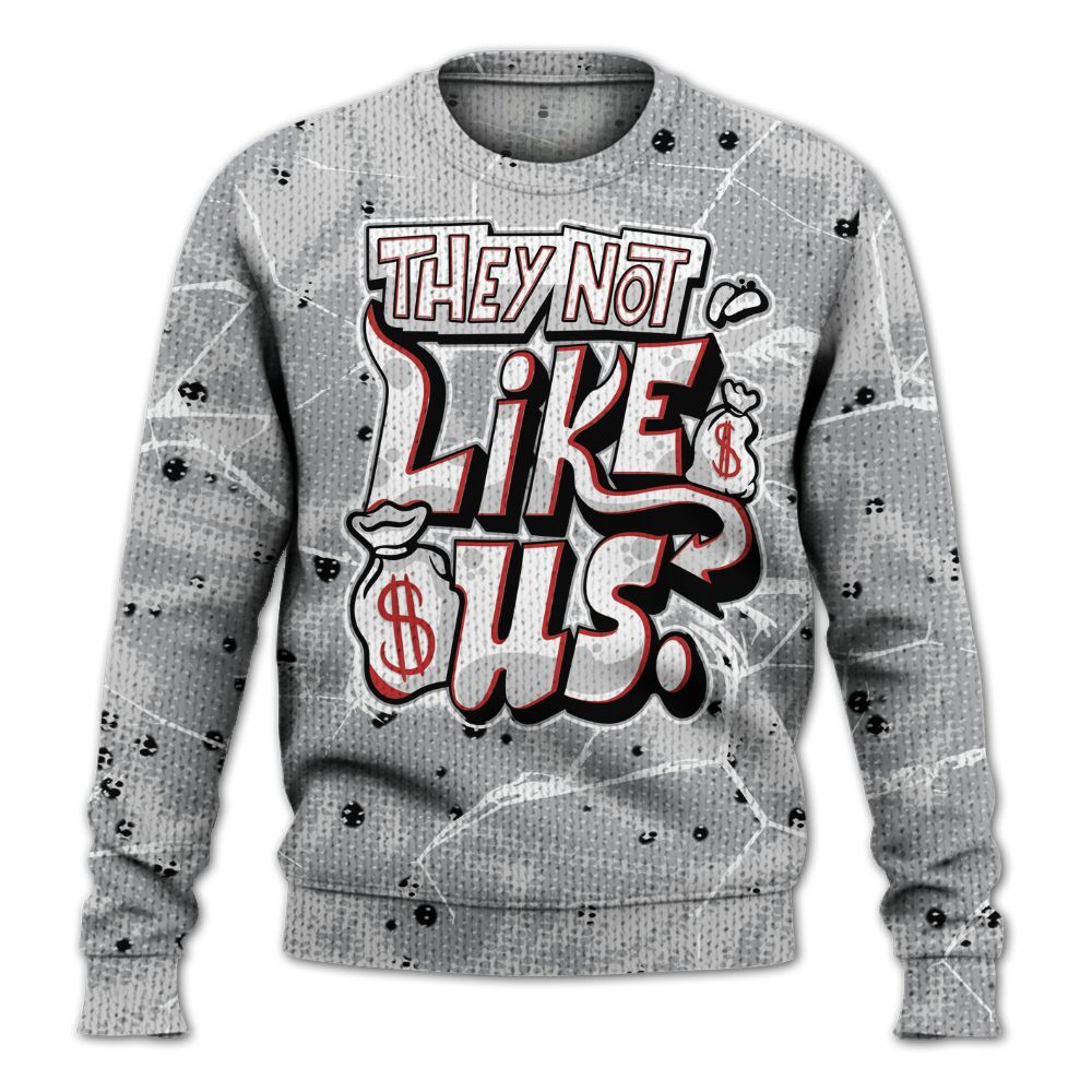 Knitted Sweater To Match White Cement 4s - Dislike Us Graphic