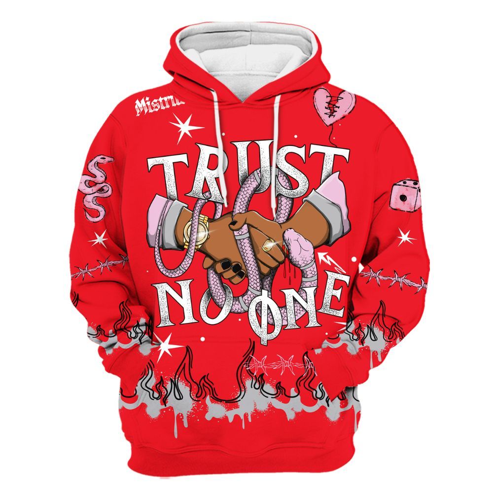 Hoodie To Match Zoom Vomero 5 Valentine's Day 2025 - Trust No One Snake-Bite Doodle Crayon All Over Print